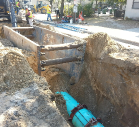 Oglethorpe Ave force main installation Oglethorpe Ave force main installation