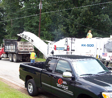 Coastline Consulting Services truck on GDOT project, Atlanta, GA Coastline Consulting Services truck on GDOT project, Atlanta, GA